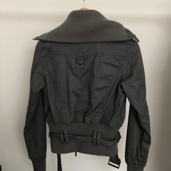 Grey moto/bomber jacket - Picture 4 of 7